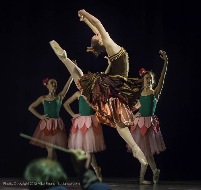 Photo by Mike Strong (kcdance.com) - Sissone in the Spanish role - Anne-Marie Dahms
