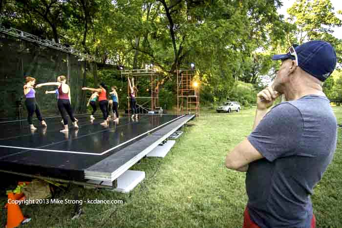 Dale Fellin directing the City in Motion Apprentice Co  at Dance in the Park 2013
