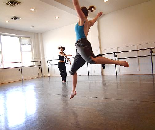 Joanna Strom (front) and Tracie Davis (back) in Digeridoo by Dale Fellin