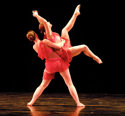 Kathryn Cowan and Shandi Miller in Moving Into Stillness by Michelle Diane Brown (performance)