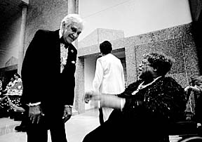 Leonard with Myra Taylor, blues singer