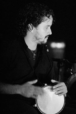 Fernando Achcarro on percussion with Al Andaluz
