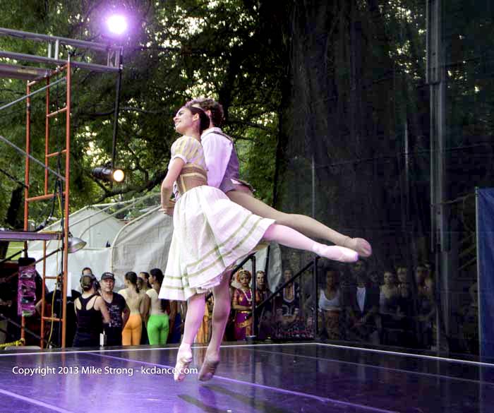KCB II - Lark Commanday and Meagan Swisher in Peasant pas de deux at Dance in the Park 2013