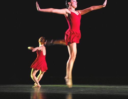 Kat Kimmitz (front) and Penelope Hearne in Illuminata - by Dale Fellin