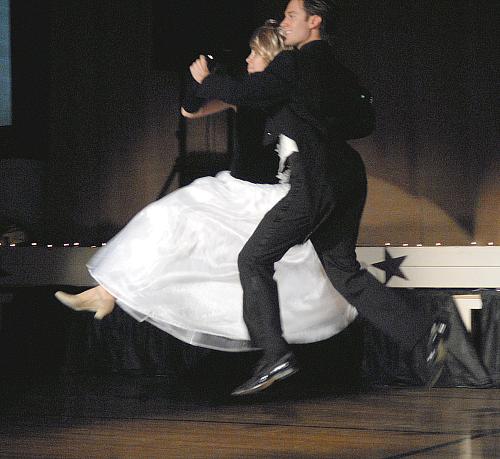 Quickstep - Colleen King and Brandon White - Dancing With The Stars - Higginsville Style, Higginsville, Missouri (fundraiser July-Aug 2008)