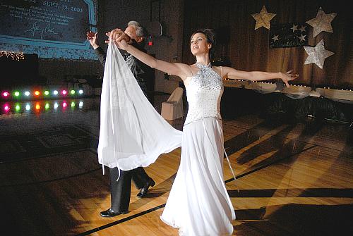 Waltz in the mode of Johnny Cash - Mike McGhee and Whitney White - Dancing With The Stars - Higginsville Style, Higginsville, Missouri (fundraiser July-Aug 2008)