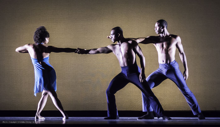 Laurel Richardson, Maleek Washington, John Swapshire in Heart Thieves by Robert Moses for Wylliams-Henry Contemporary Dance Co.