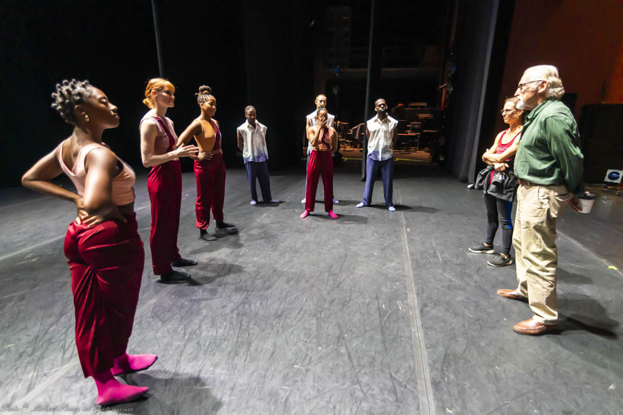 Notes after tech wednesday the 14th with dancers, Artistic director Jennifer Owen and New Dance Partners Artistic Advisor Michael Uthoff
