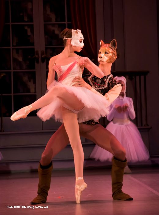 Sleeping Beauty: Molly Cook (White Cat 2pm) and Dalton Heinle (Puss in Boots)